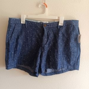 Old Navy Women's blue polka dot Everyday Short size 12
